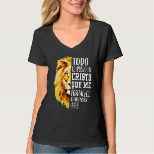 T-shirt Philippines 4 13 Hommes Christian Verse Lion Juda 