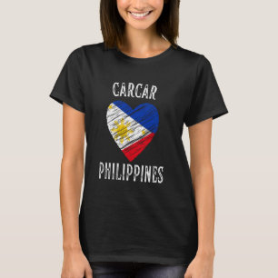 T-shirt Philippines Drapeau Carcar Coeur Ville
