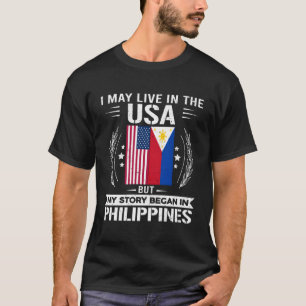T-shirt Philippines Fier Fier Les Drapeaux Philippines Et