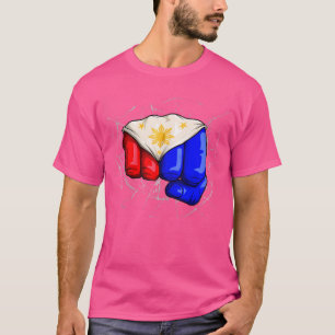 T-shirt Philippines Flag Fist Laban Lang Pinoy De