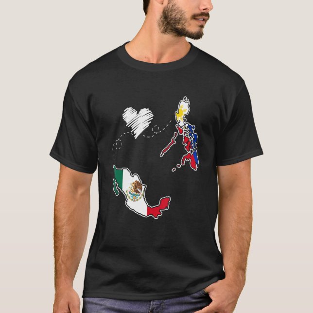 T-shirt Philippines Mexico Filipino Proud Mexipino Mexican (Devant)