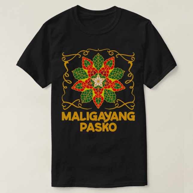 T-shirt Philippines Noël Pinoy Maligayang Pasko  (Design devant)
