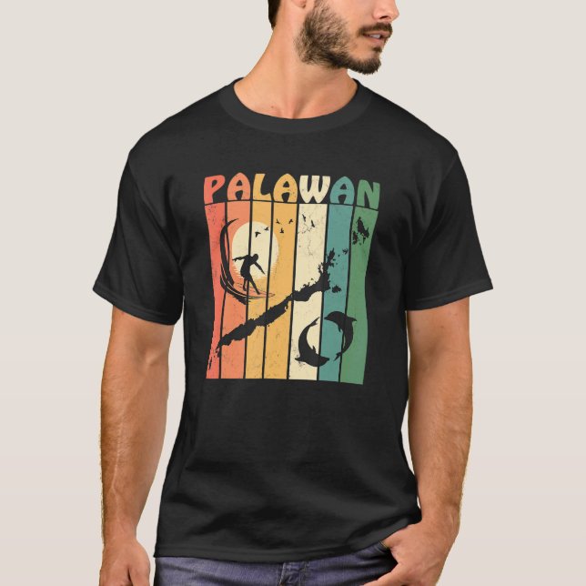 T-shirt Philippines Palawan Surf (Devant)