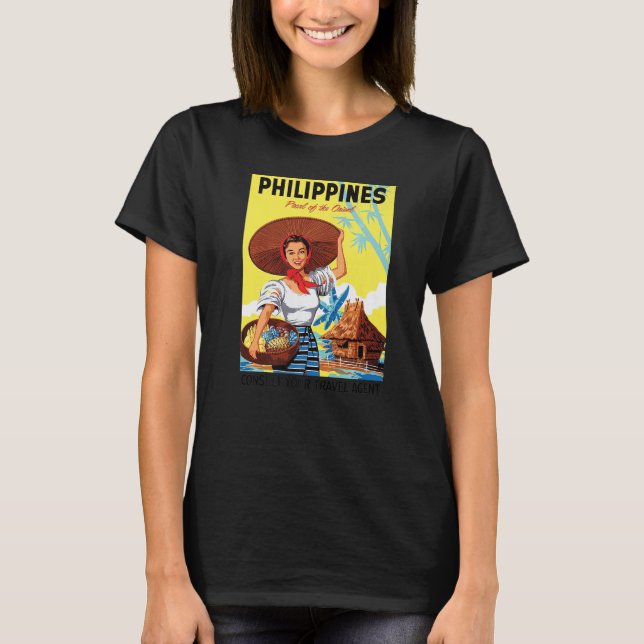 T-shirt Philippines Pearl De L'Orient Voyage De Vacances A (Devant)
