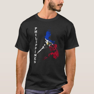 T-shirt Philippines Pilipinas Carte Philippine Sun Philipp