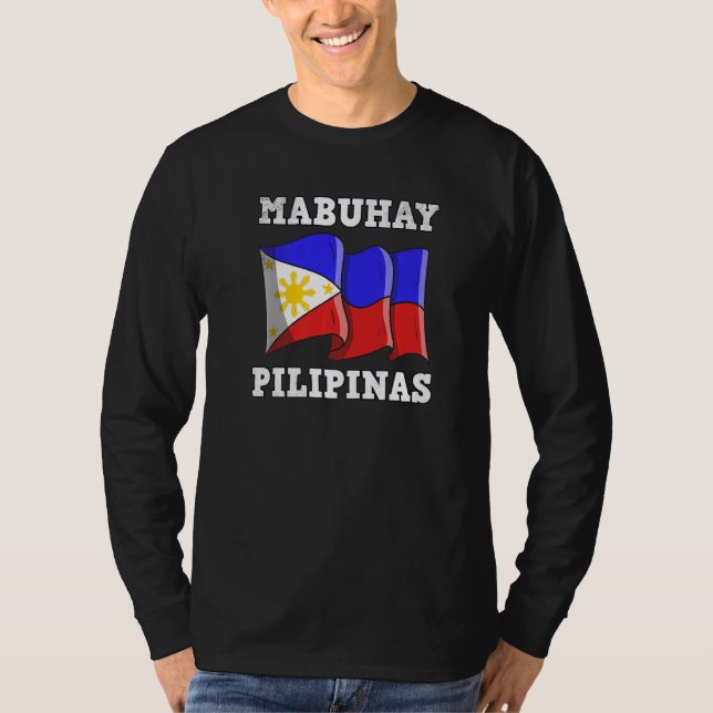 T-shirt Philippines Pinay Filipino Pride Country Flag Mabu (Devant)
