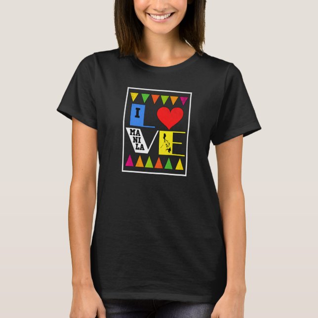 T-shirt Philippines Pinay Filipino Pride Country Flag Mani (Devant)