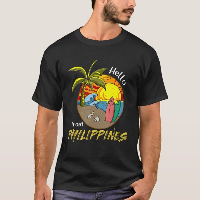 T-shirt Philippines Pinay Filipino Pride Pays Drapeau Isla (Devant)