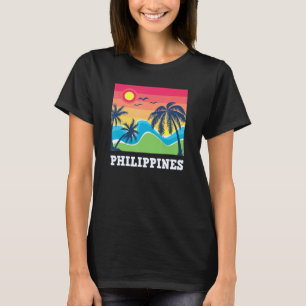 T-shirt Philippines Pinay Philippin Campagne Palmiers Sole