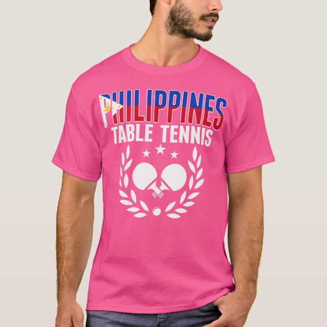 T-shirt Philippines Ping Pong Amateurs de soutien Philippi (Devant)
