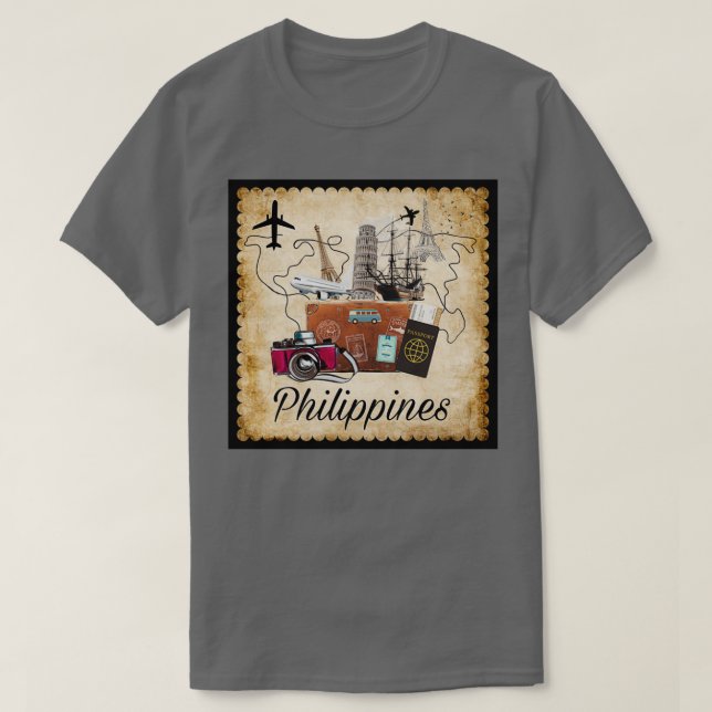 T-shirt Philippines World Travel Souvenir Destinati (Design devant)