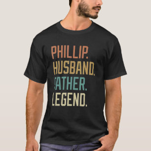 T-shirt Phillip Mari Père Légende Fête des pères Rétro