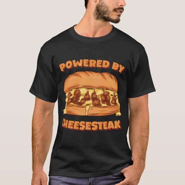 T-shirt Philly Cheesesteak Philadelphia Sandwich Grillé (Devant)