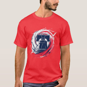 T-shirt Philly Hoop Liberty : Le basket-ball rencontre la 