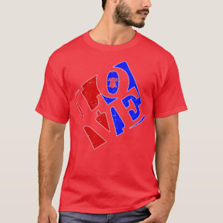 T-shirt Philly Love Red White et Blue Liberty Bell Philad