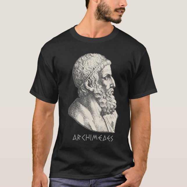 T-shirt Philosophe du grec ancien d'Archimède (Devant)
