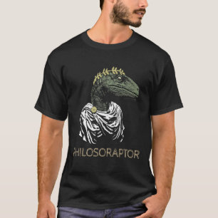 T-shirt Philosophe Philosophe Philosophe de Velociraptor