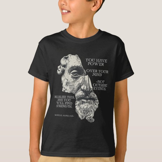 T-shirt Philosophe romaine de Marcus Aurelius (Devant)