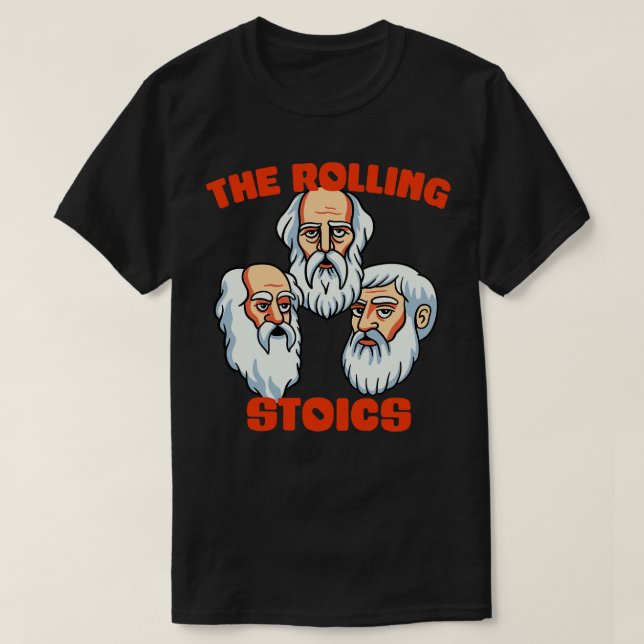 T-shirt Philosophes grecs Rolling Stoics (Design devant)