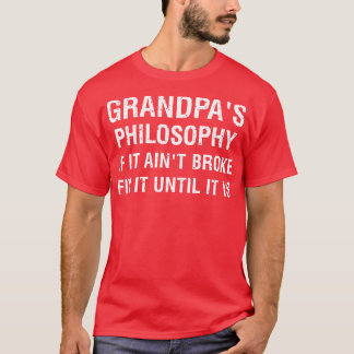 T-shirt Philosophie des grands-pas Si elle a cassé le fixe