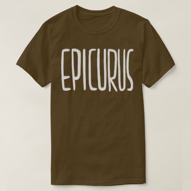 T-shirt Philosophie Epicurus philosophe grec (Design devant)
