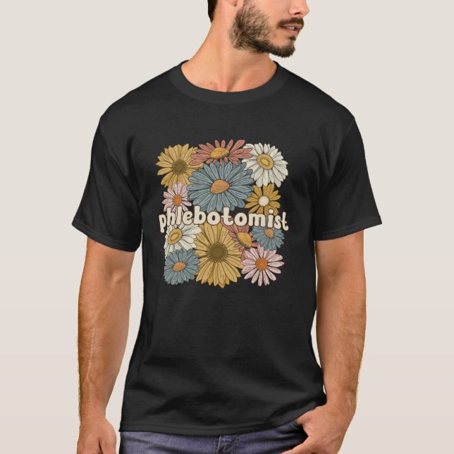 T-shirt Phlebotomist Groovy Phlebotomy Phlebotomist Squad (Devant)