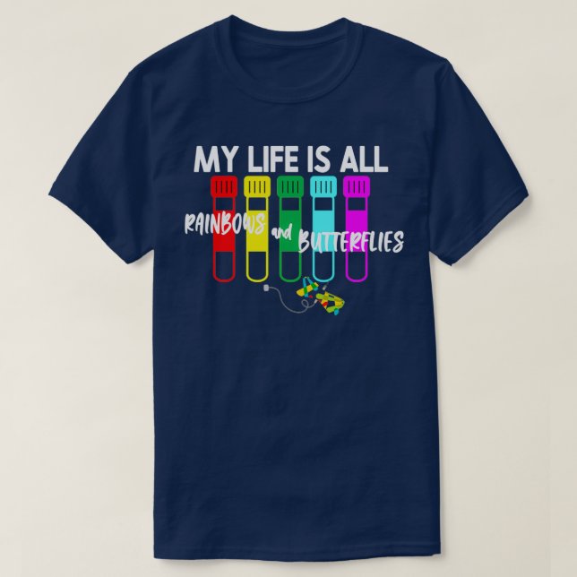 T-shirt Phlebotomiste amusant Phlebotomie Rainbows et Butt (Design devant)