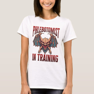 T-shirt Phlébotomiste en formation drôle étudiant chauve-s