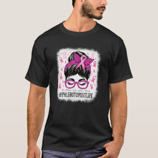 T-shirt Phlebotomiste En Octobre Nous Portons Le Cancer Du