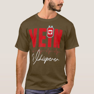 T-shirt Phlebotomiste Funny Vein Whisperer Phlebotomie