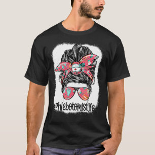 T-shirt Phlebotomiste Vie Messeuse Lunettes de soleil Femm
