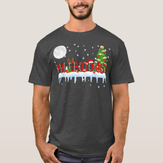 T-shirt Phlébotomiste Xmas Arbre Lumière Leopard Santa Hat
