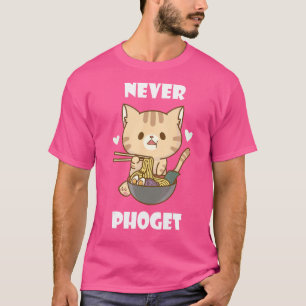 T-shirt Pho Jamais Chat Viêt-namien Soupe aux nouilles Pho