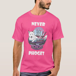 T-shirt Pho Never Inu Shiba Pho Bolon de nouilles vietnami