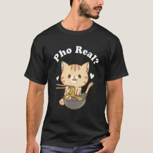 T-shirt Pho Real Chat Viêt-namien Soupe aux nouilles Soupe