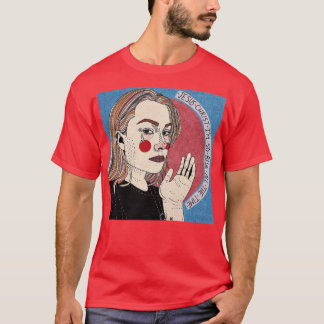 T-shirt phoebe bridgers jesus christ im si bleu tout ti