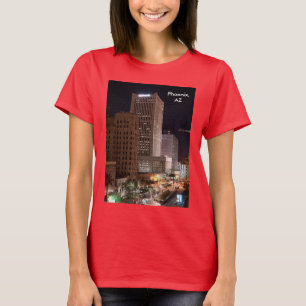 T-shirt Phoenix Arizona de nuit Skyscrapers femmes