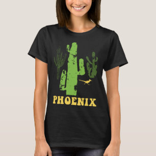 T-shirt Phoenix Arizona Desert Cactus Roadrunner Scène
