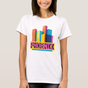 T-shirt Phoenix, Arizona   Neon Skyline