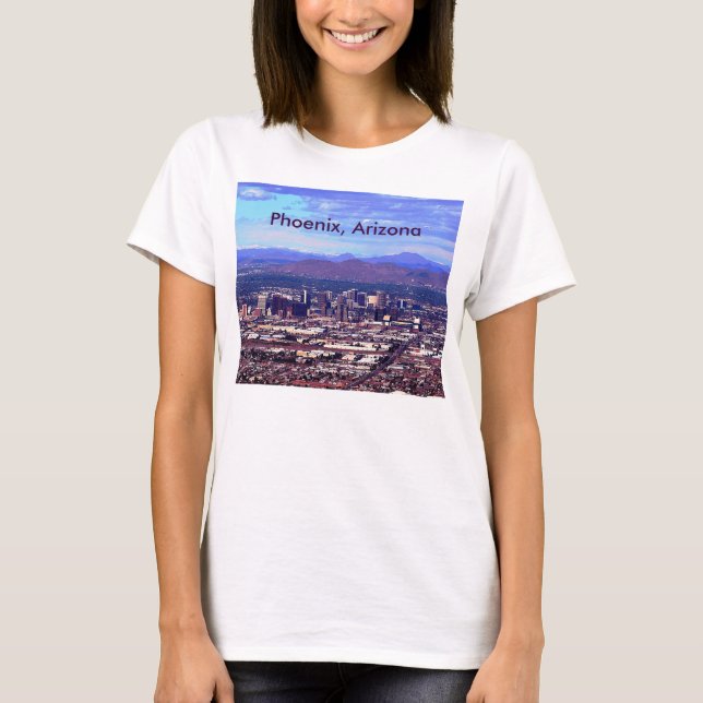 T-shirt Phoenix, Arizona Skycape en journée (Devant)