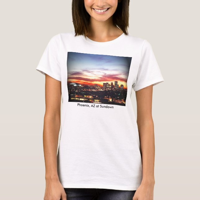 T-shirt Phoenix, AZ at Sundown (Devant)