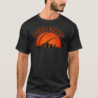 T-shirt Phoenix Basketball AZ Arizona Skyline Sunset