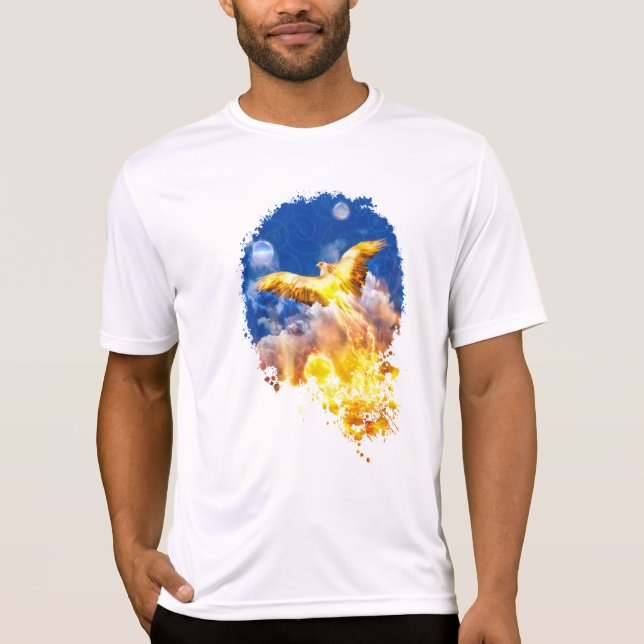 T-shirt Phoenix Bird LEVER AU-DESSUS DE VOS PROBLÈMES Swea (Devant)