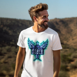 T-shirt Phoenix bleu de Sobriété