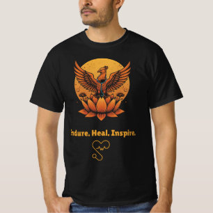 T-shirt Phoenix Lotus Moon - Endure. Guérir. Inspire. Resi