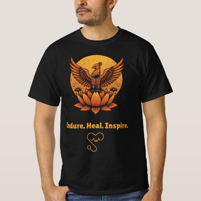 T-shirt Phoenix Lotus Moon - Endure. Guérir. Inspire. Resi (Devant)