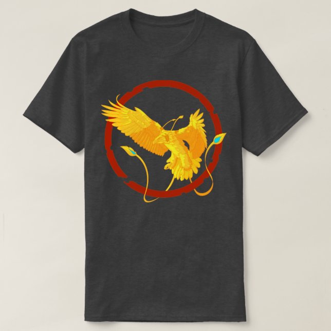 T-shirt Phoenix Mythique Feu d'Oiseau (Design devant)