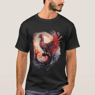 T-shirt Phoenix Rejugeage Feu Phoenix Bird Phoenix Ris