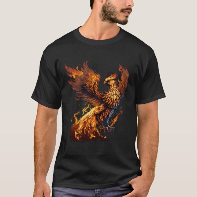 T-shirt Phoenix Rising From Ashes Resurrection Rebirth New (Devant)