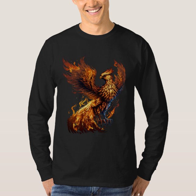 T-shirt Phoenix Rising From Ashes Resurrection Rebirth New (Devant)